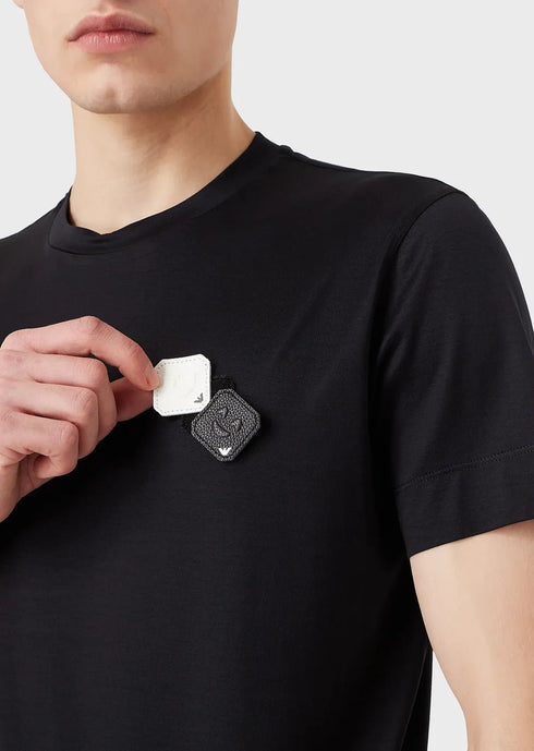 Emporio Armani Tshirt אמפוריו ארמני חולצה טישרט סקוץ' לוגו חיוך